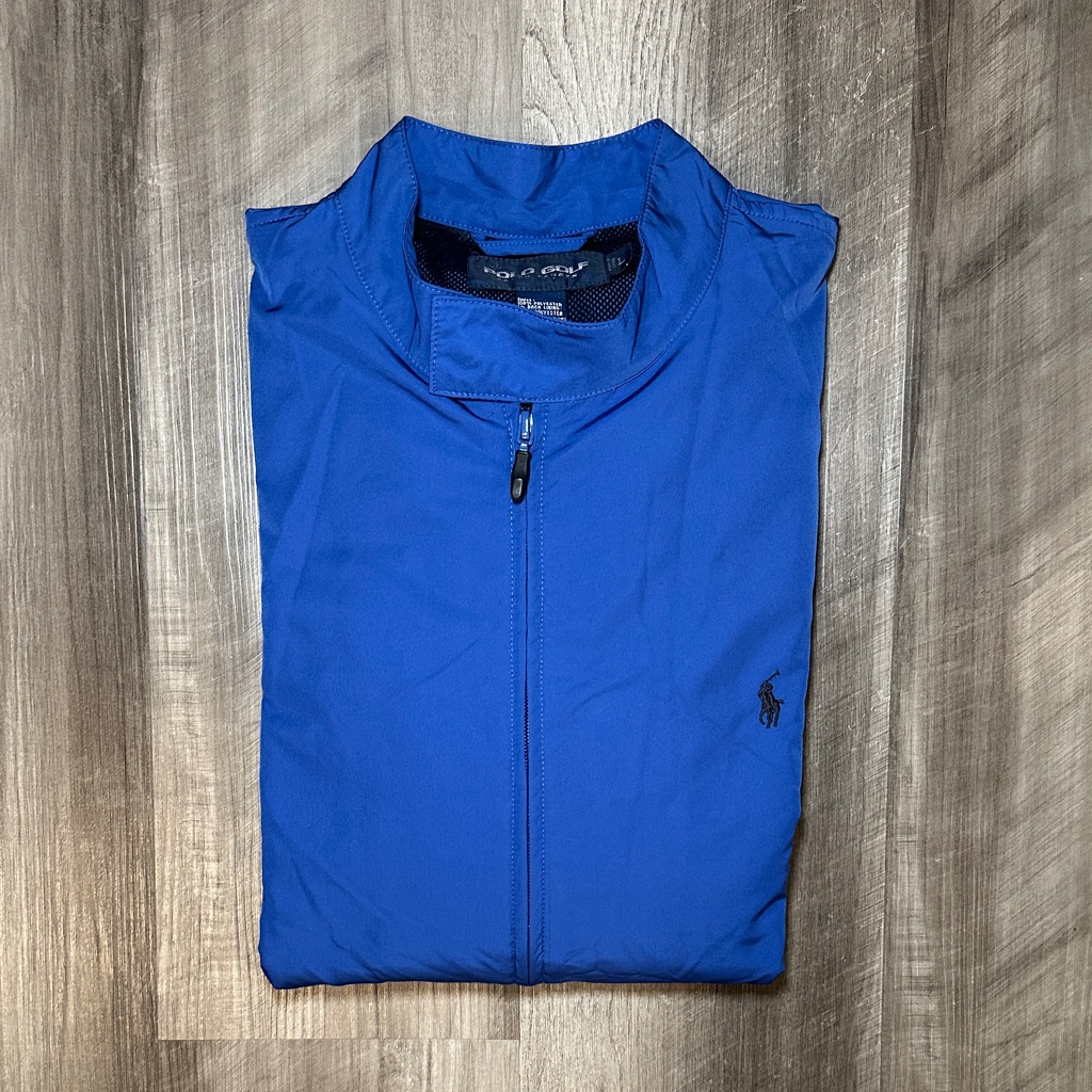 Polo Golf Ralph Lauren Blue Windbreaker Jacket  Large